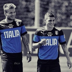 Immobile e Verratti. Il primo appena approdato al Borussia Dortmund. Il secondo già da due anni faro del centrocampo del PSG campione di Francia.